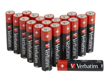 Verbatim AA/LR6 alkaliskt batteri 20-pack